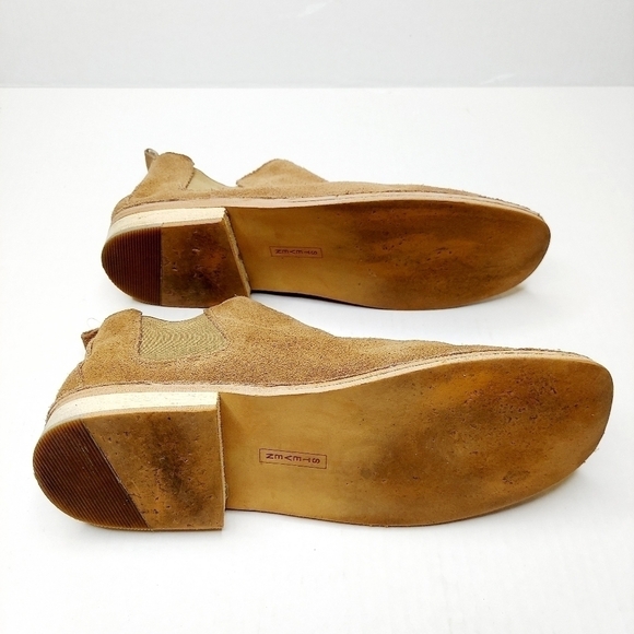 Steve Madden Sz 8 Dylan Tan Suede Ankle Boot EUC - Picture 7 of 15